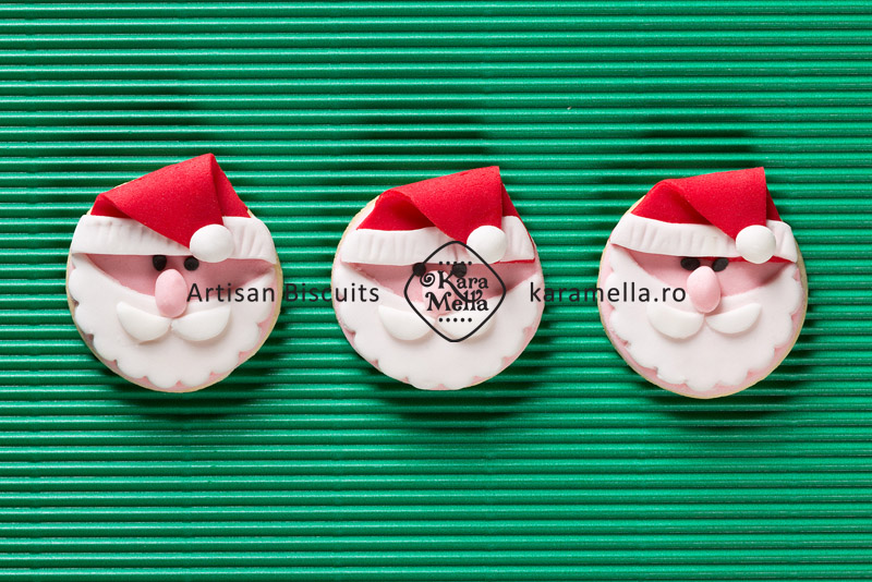 Biscuiți decorați personaje Crăciun